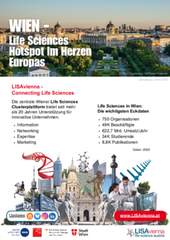 Auf diesem A4 Blatt sind die wichtigsten Infos zu LISAvienna und den Life Sciences Cluster Wien zusammengefasst