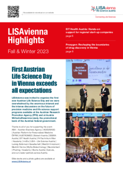 In this file you will find a summary of selected news items from Vienna's life sciences community and information on events plus funding opportunities (in English only)