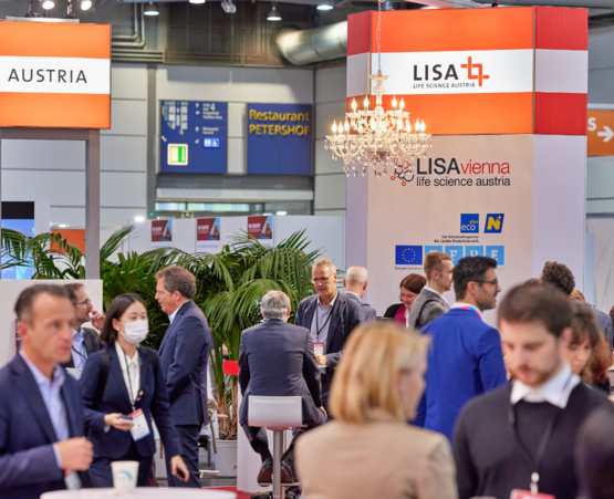 LISA booth at BIO-Europe 2022 in Leipzig (C) Ludwig Schedl